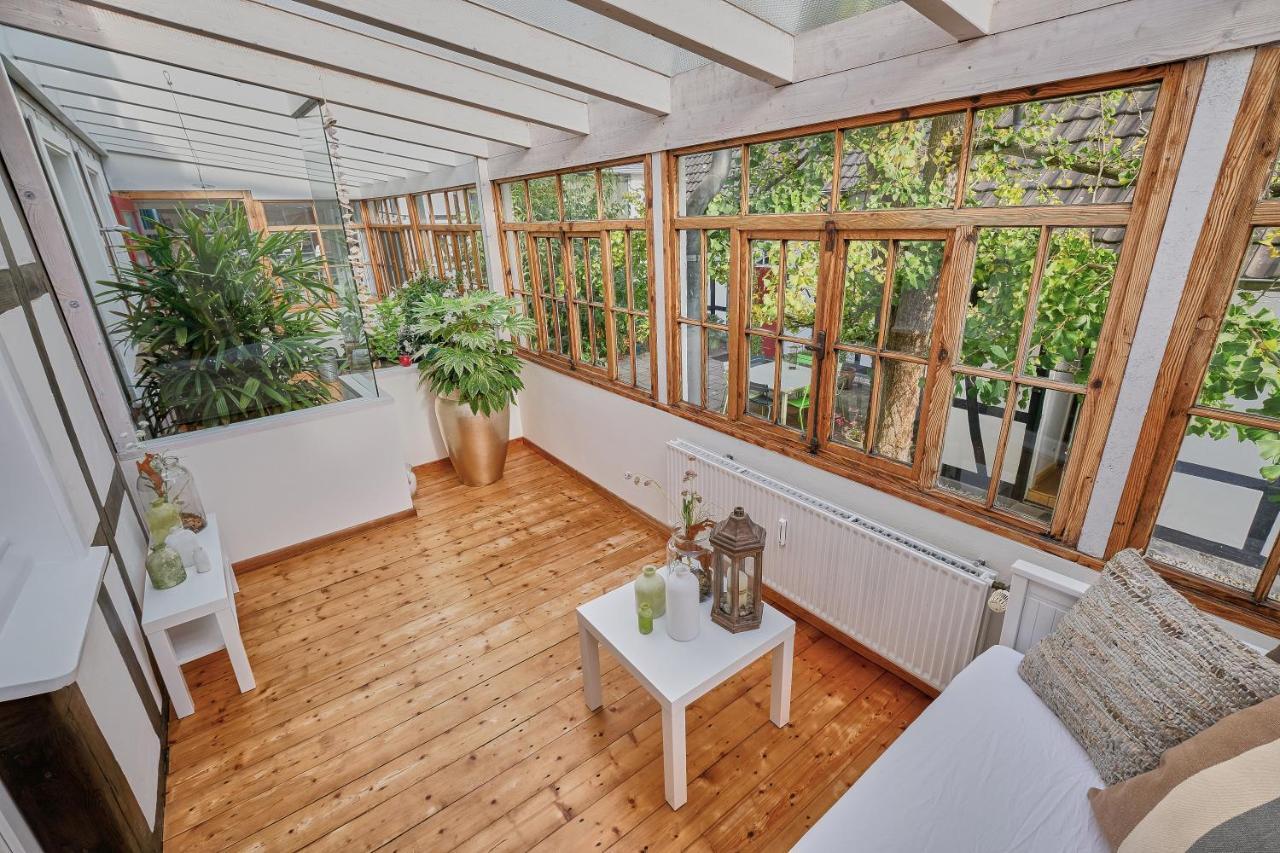 Ferienwohnung Im Fachwerkhof 'Haus In Bewegung' Seelscheid Exterior foto